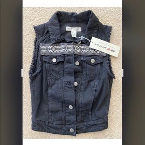 Black Denim Vest (H&M Coachella), Sz 2
